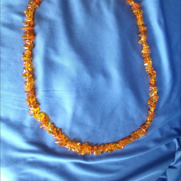 Amber Necklace, 34 Inch continuous strand - Picture 3 of 5